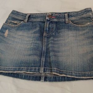 American eagle 100% cotton denim mini skirt